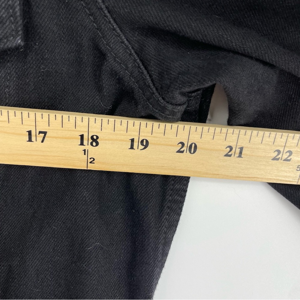 Levi's trucker jacket preacher co. designs logo on the front and back black Sz M - Picture 9 of 10